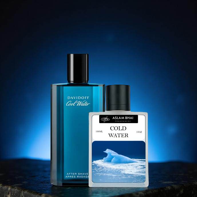 COLD WATER Davidoff Cool Water inspired perfume bottle for men – Aslam Bhai's COLD WATER